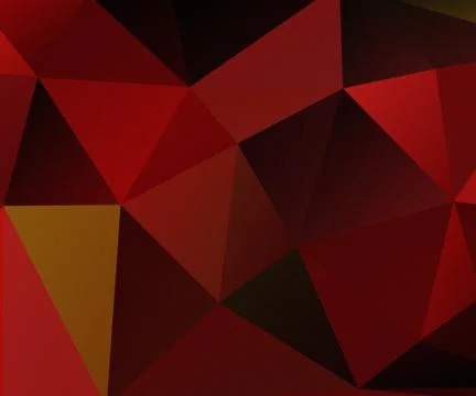 Red triangle polygon pattern background Stock Illustration