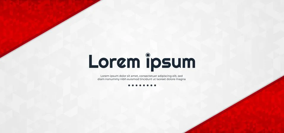 Red triangle polygon pattern overlap layer abstract design. Stock Illustration