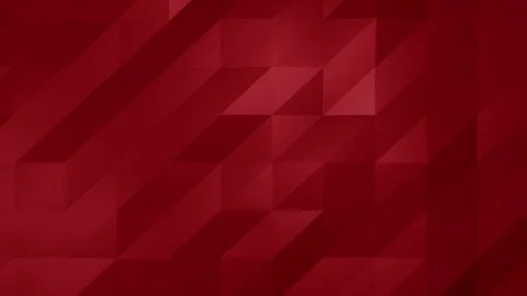 Red triangle polygons background. Computer generated seamless loop geometric Video stock 84346436