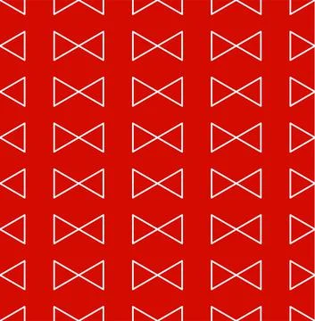 Red Triangle Ribbon Seamless Pattern Stock Illustration