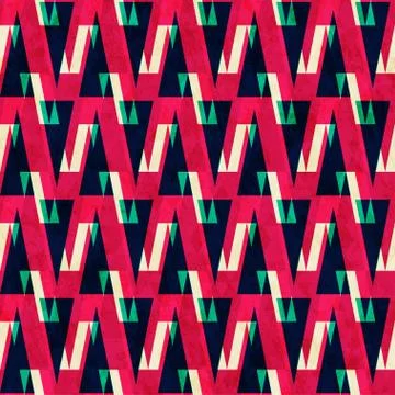 Red triangle seamless pattern イラスト素材