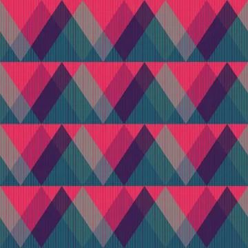 Red triangle seamless pattern Stock Illustration