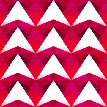 Red triangle seamless pattern Stock Illustration
