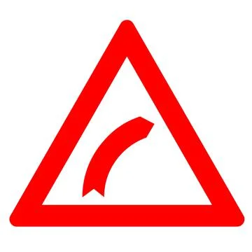 Red triangle sign right arrow Stock Illustration