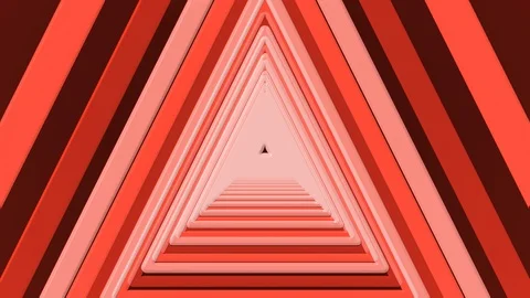 Red Triangle Tunnel move Stock Footage 100144835