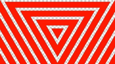 Red triangle wave with alpha  Stock Footage 46034683