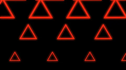 Red Triangle Waves (6) Stock Footage 33743178