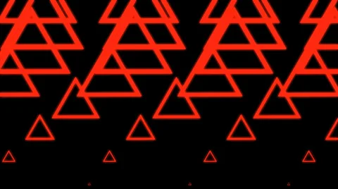 Red Triangle Waves VJ Loop (3) Stock Footage 33742664