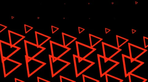 Red Triangle Waves VJ Loop (2) Stock Footage 33743181
