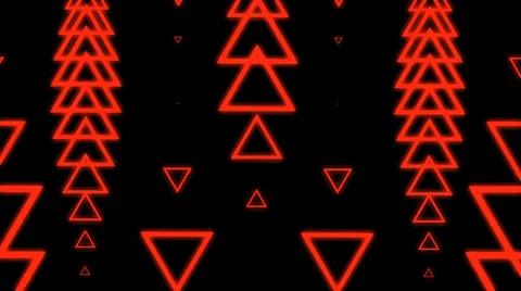 Red Triangle Waves VJ Loop (8) Stock Footage 33754206