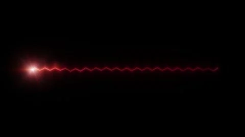 Red triangle wavy spelling power laser spell casting loop motion effect Video stock 322912009