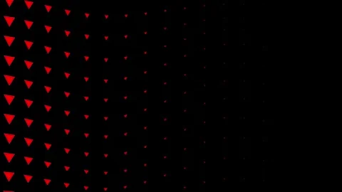 Red triangles on a black void. Stock Footage 286408846