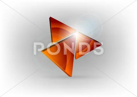 Red triangles Stock Illustration