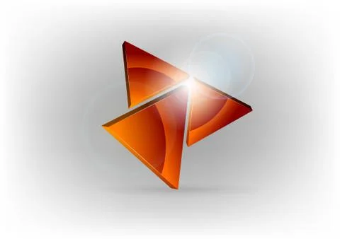 Red triangles Stock Illustration