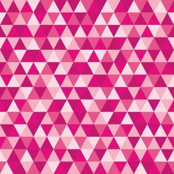 Red Triangular Mosaic Abstract Seamless Pattern Stock Illustration