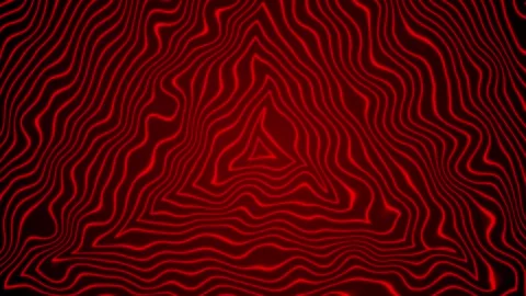 Red triangular wavy lines seamless loop motion graphic Stock Footage 285992282