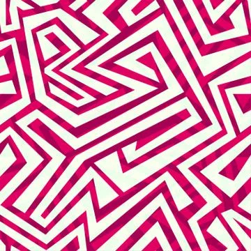 Red tribal seamless pattern Stock Illustration