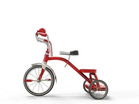 Red tricycle - side view Stock-Illustration