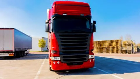 Red truck Stock Photos