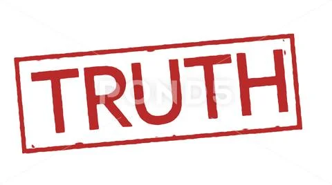 Red truth stamp Stock Illustration