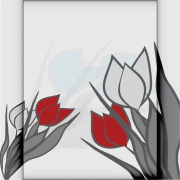 Red tulip vector Stock Illustration