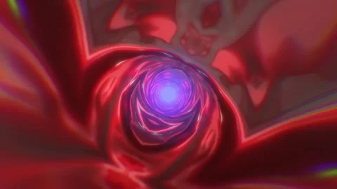 Red Tunnel 02 Stock Footage 240950713