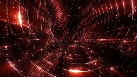 Red tunnel background Stock Footage 102447734