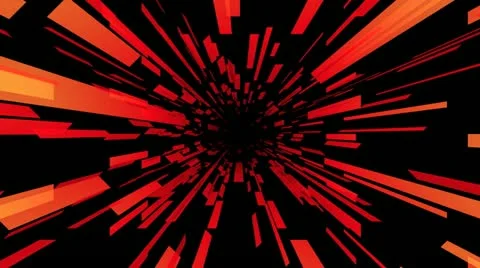 Red tunnel Stock Footage