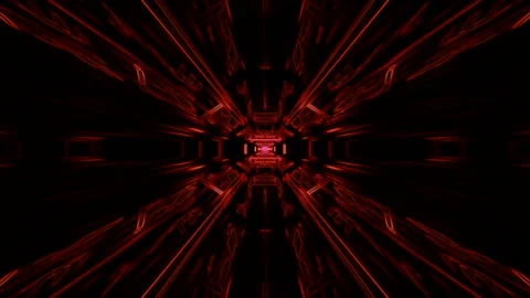 Red Tunnel Stock Footage 144870531