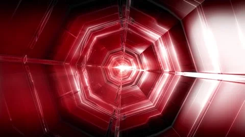 Red Tunnel - HD LOOP  Video stock 60242724