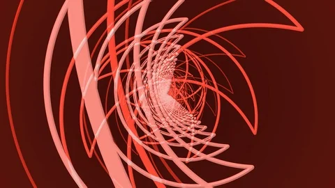 Red Tunnel Moon Video stock 100470253