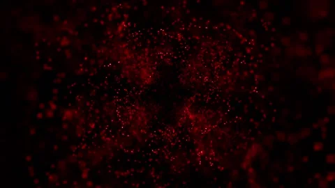 Red tunnel particles abstract background Stock Footage 194742973