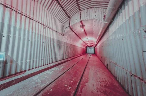 Red tunnel Stock Photos