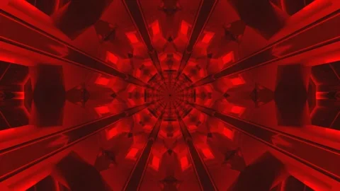 Red tunnel video loop creates dynamic visual experience for relaxation and .. Stock Footage 320057327