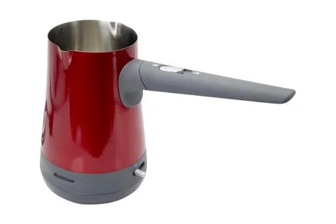 Red Turkish Coffee Making Machine Stock Photos