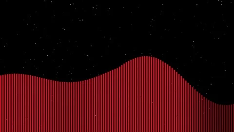 Red Twinkling Wave Vortex Abstract Motion Stock Footage 331995971