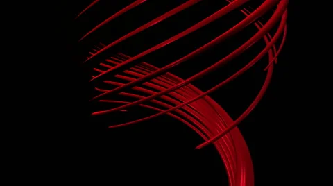 Red twist lines Stock-Footage 55385475