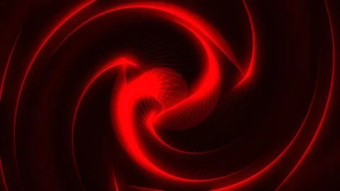 Red twisted wave background. Beautiful wave shaped array of glowing dots. W.. Stock Illustration