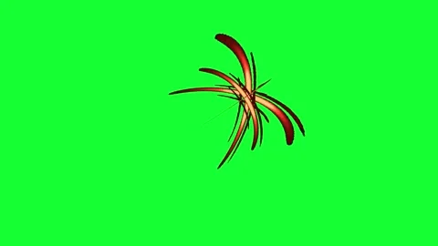 Red Twister Motion Effect on Green Screen Whirl Effect Stock Footage 264631672