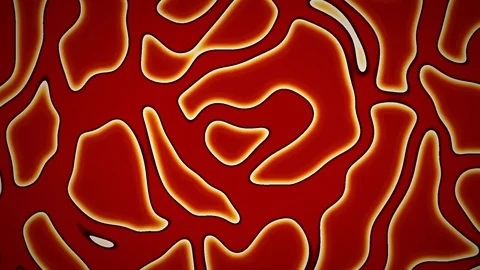 Red Twisting Alien Curves Abstract Motion Background Loop 2 Stock Footage 77194705