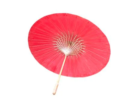 Red umbrella handmade Stock Photos