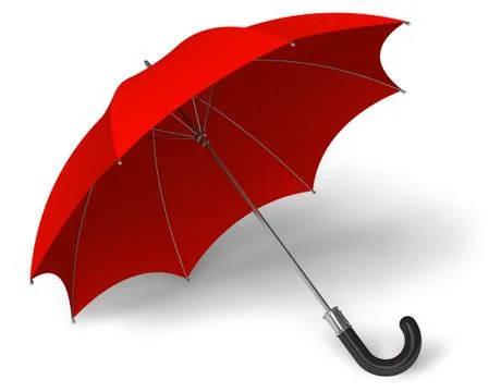 Red umbrella Stock Illustration