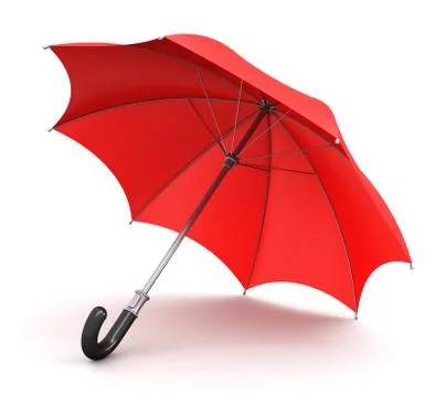 Red umbrella Stock Illustration