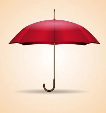 Red umbrella Stock Illustration