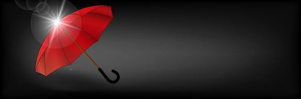 Red umbrella Stock Illustration