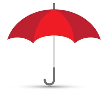 Red umbrella Stock Illustration