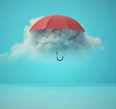Red umbrella Stock-Illustration