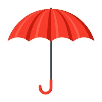 Red Umbrella Illustration Stock Illustration