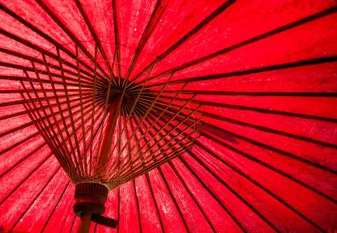 Red umbrella Stock Photos