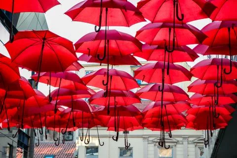 Red Umbrella Stock Photos